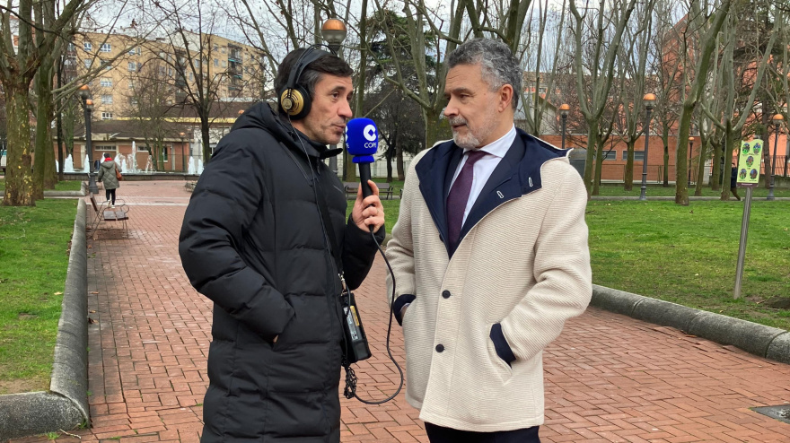 Conrado Escobar en el parque de La Cometa