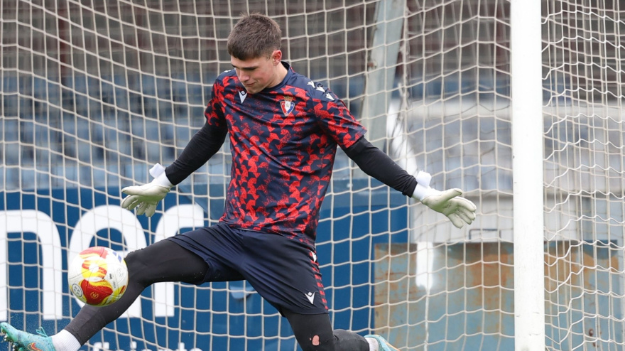 Rafa Fernández, futbolista de Osasuna Promesas