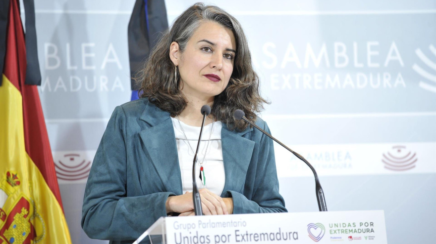 La portavoz de Unidas por Extremadura, Irene de Miguel, en una foto de archivo