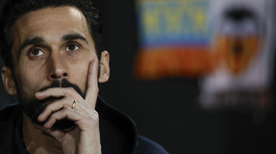 Álvaro Arbeloa, durante el partido Valencia-Real Madrid