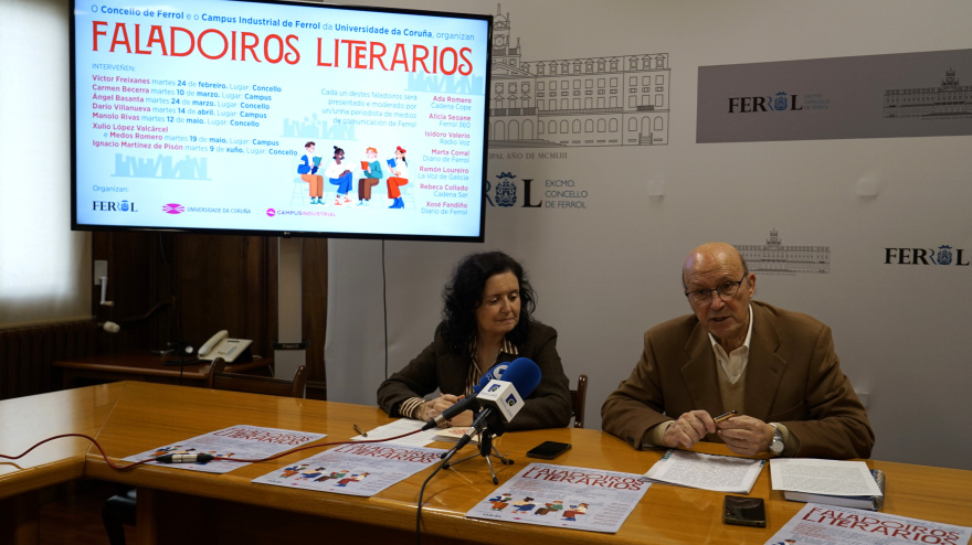 Ana Ares y José Antonio Ponte Far durante la presentación de la iniciativa