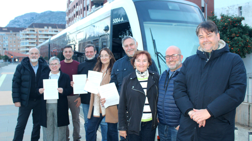 El PSPV se une para exigir el TRAM nocturno en la Marina Alta durante todo el año
