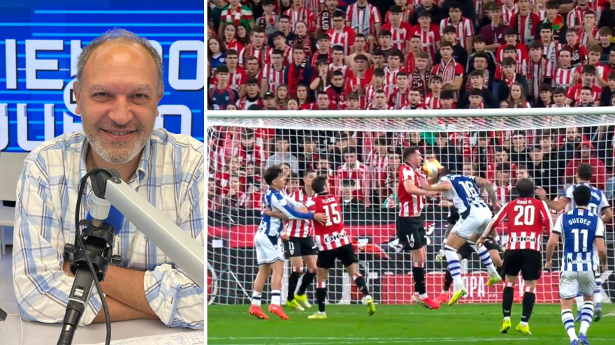 Pedro Martín explica la jugada polémica con Laporte en el Athletic-Real Sociedad