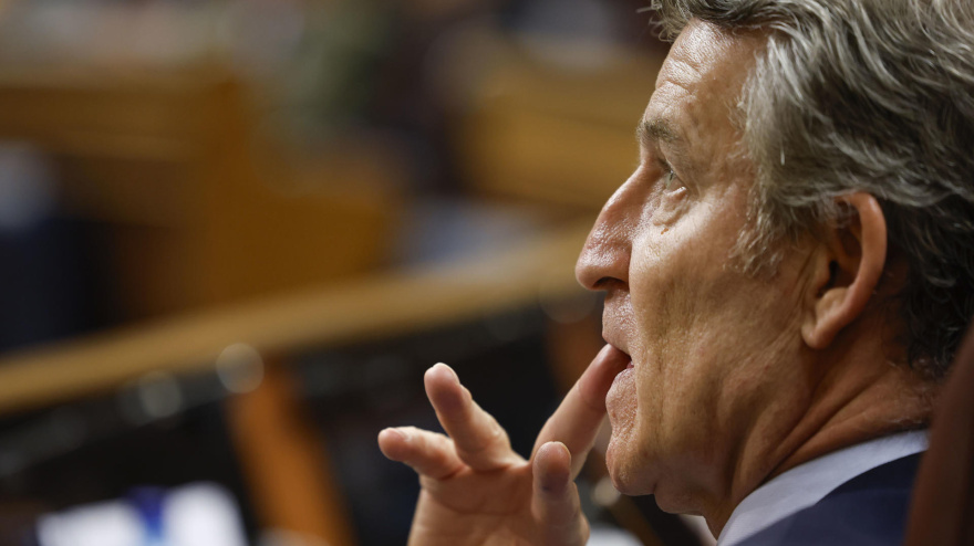 El líder del PP, Alberto Núñez Feijoo