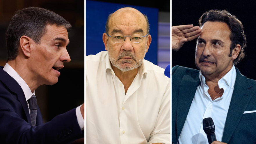 Pedro Sánchez, Ángel Expósito e Iker Jiménez
