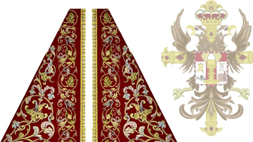 Diseño del nuevo manto de la Virgen de la Victoria