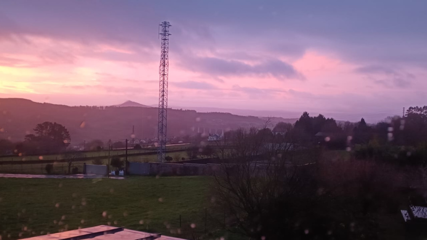 Antena de comunicación en Aríns, Santiago de Compostela