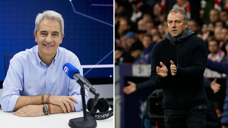 Manolo Lama y Hansi Flick