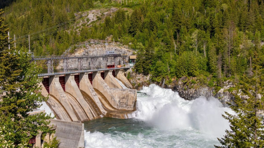 Imagen de una presa.