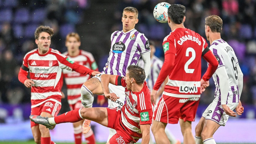 Partido de la primera vuelta entre el Granada y el Valladolid