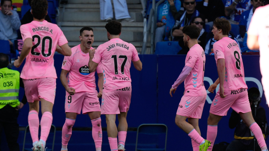 Ferran Jutglá celebra su gol ante el Celta
