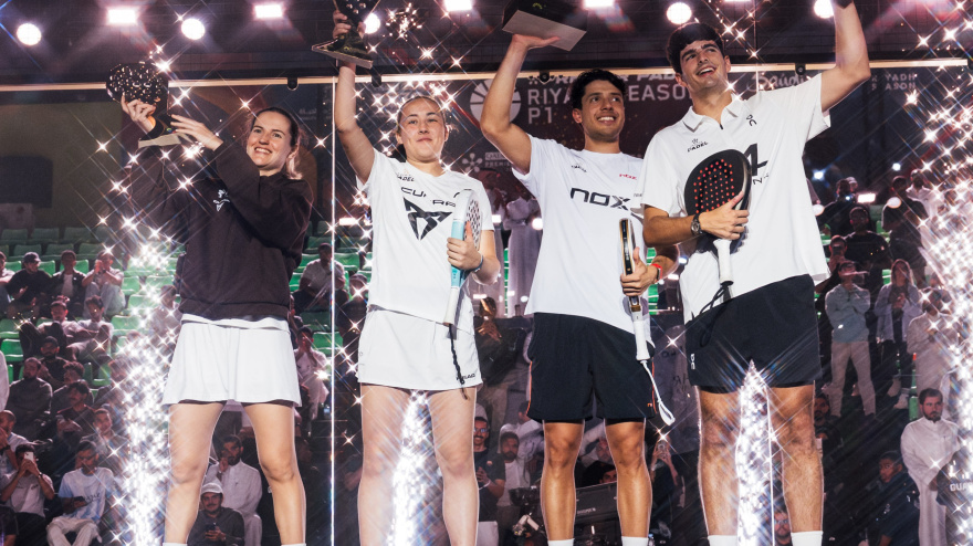 Ganadores del Premier Padel de Arabia Saudí.