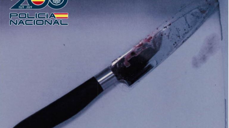 Cuchillo empleado en la agresión