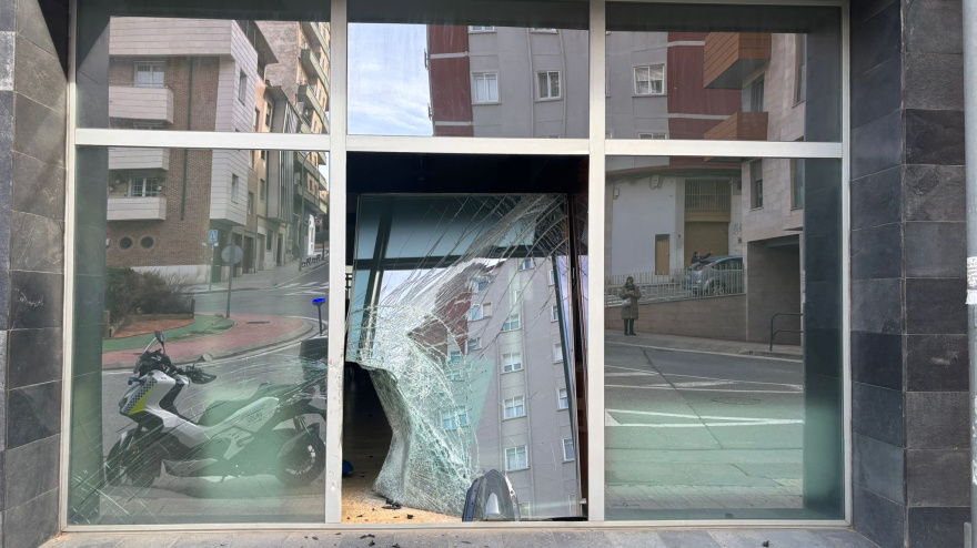 Local afectado por el accidente