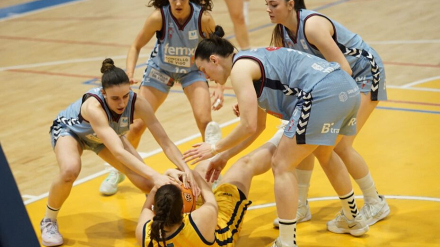 Imagen del duelo entre Melilla y Celta Femxa Zorka