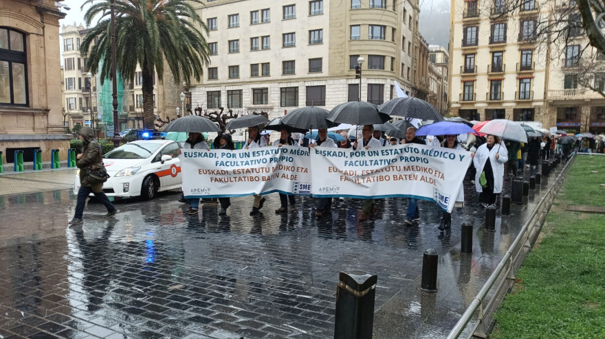 manifestación médicos San Sebastián