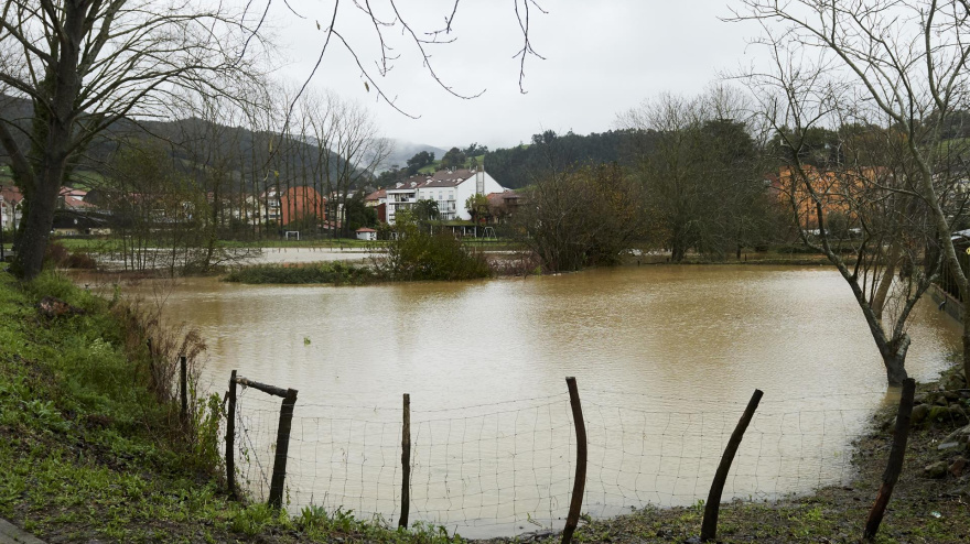 Desbordamiento del río Asón.
