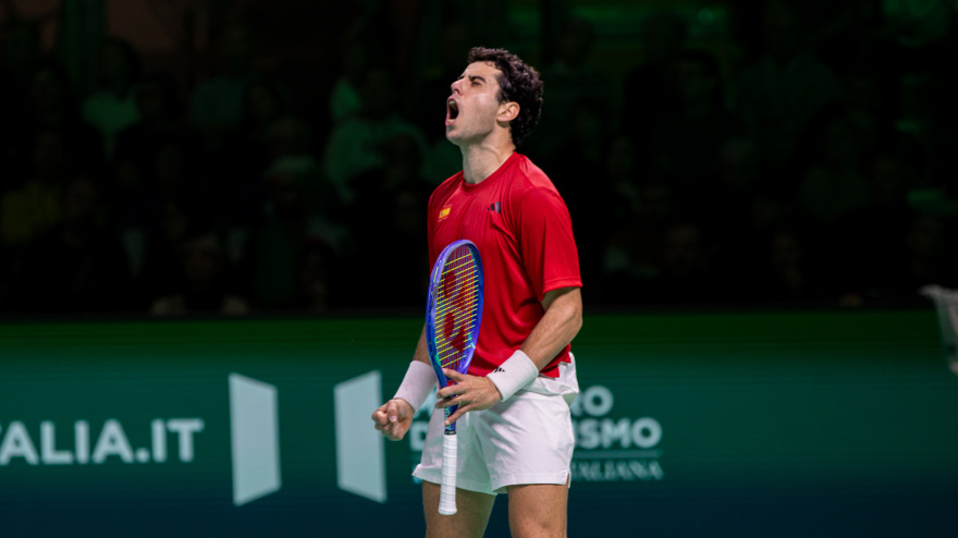 Jaume Munar en la pasada Copa Davis