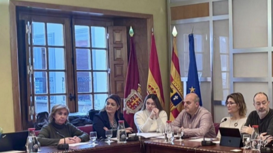Marta Moreno, concejal de Vox en el pleno del Ayuntamiento de Jaca