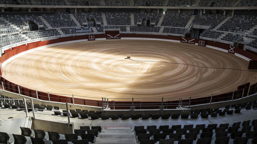 Imagen del interior del Iradier Arena de Vitoria