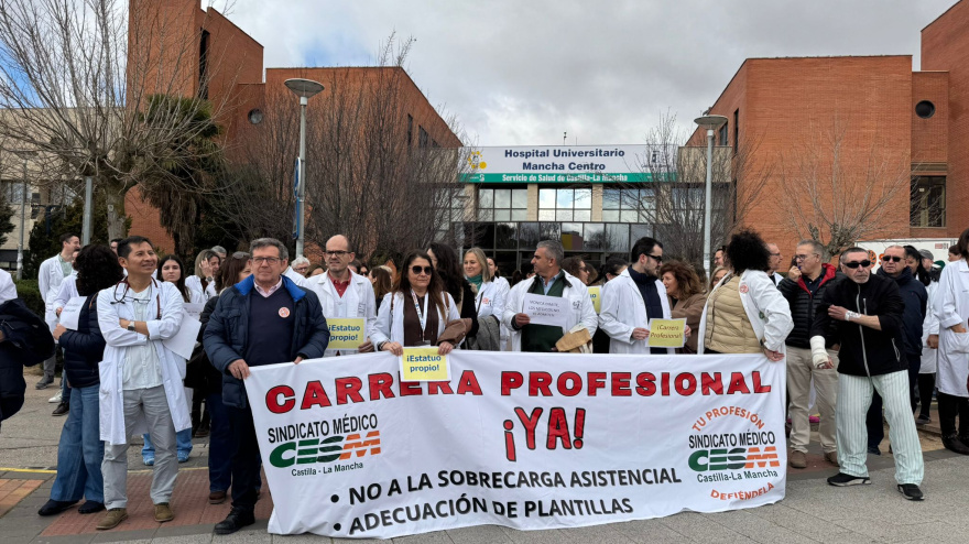 Imagen de la concentración de esta mañana