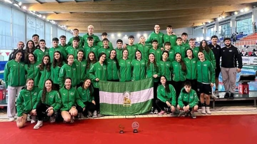 Los seleccionados andaluces posan en la tradicional foto de familia