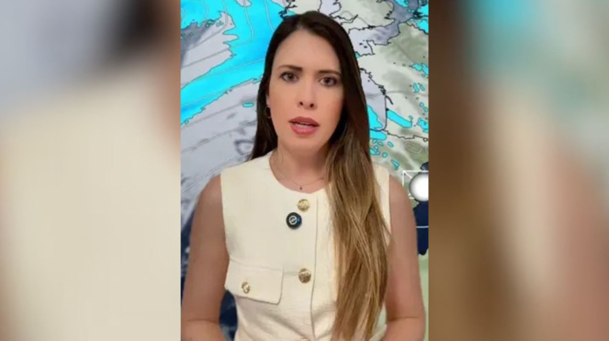 Mar Gómez hablando sobre la Borrasca Pedro en su último video de TikTok