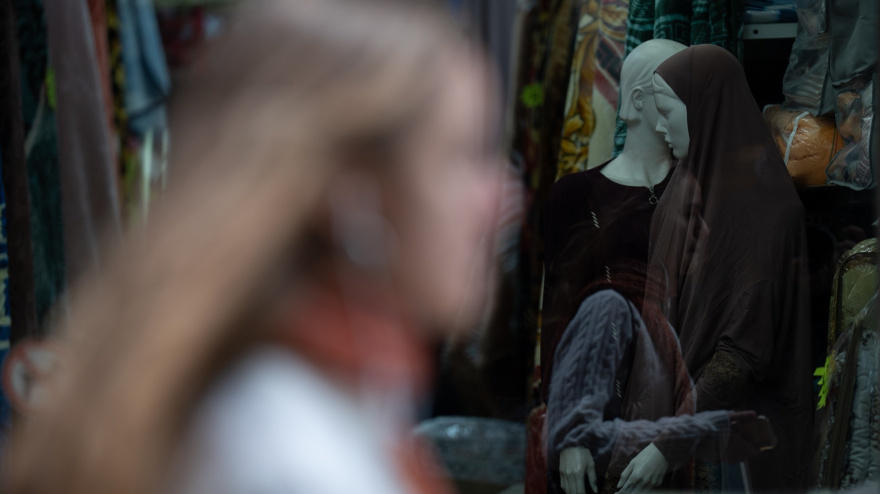 Un burka en una tienda en Barcelona