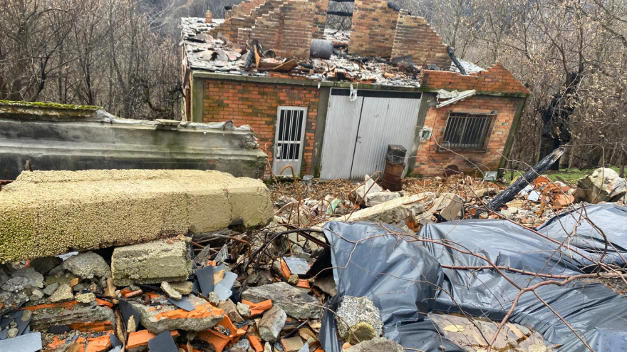 Imagen de San Vicente de Leira, tras los fuegos forestales de agosto en Galicia