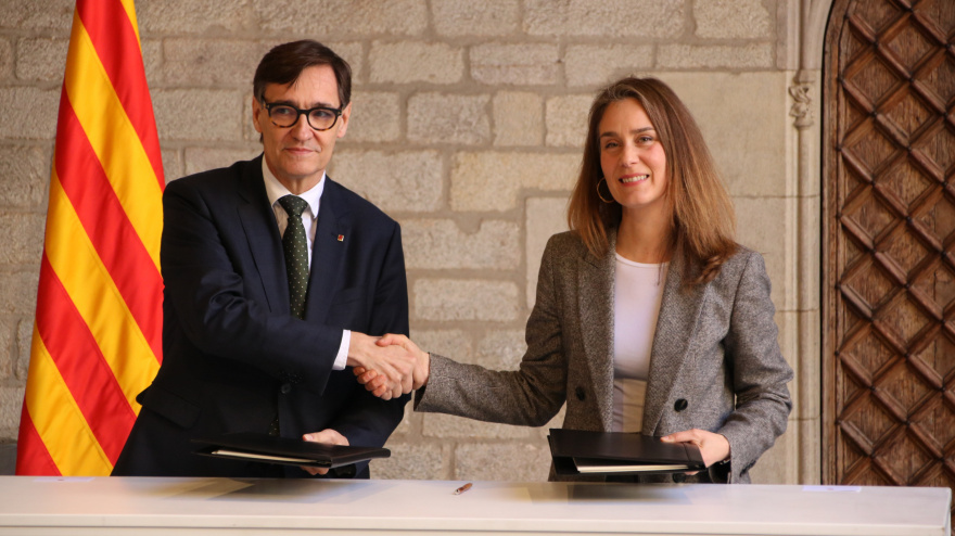 Acord Salvador Illa i Jessica Albiach