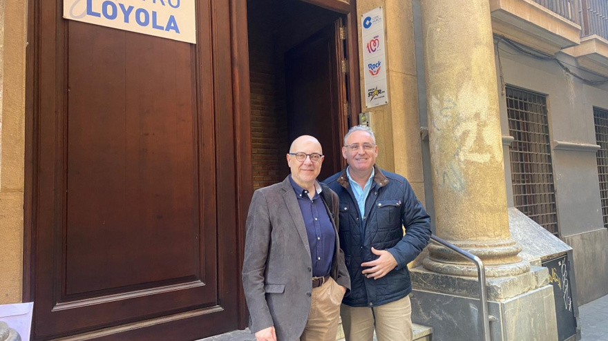 Antonio José García Romero junto a Antonio Botías