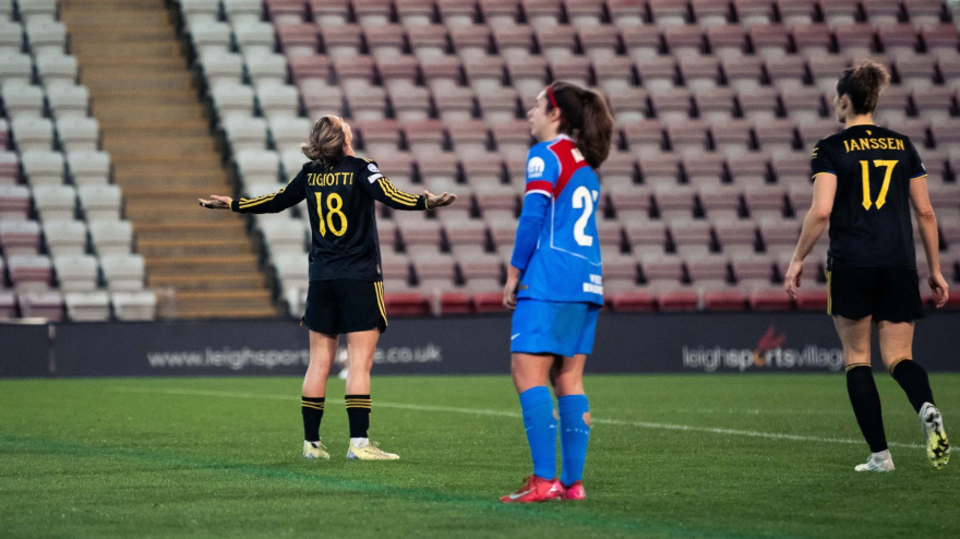 Zigiotti celebra su gol frente al Atlético de Madrid