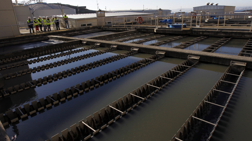 Foto de archivo de la estación depuradora de Ferrol