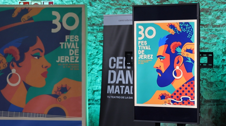 Manuela Carpio, que inaugura el XXX Festival de Jerez, en la presentación en la Sala Matadero (Madrid)