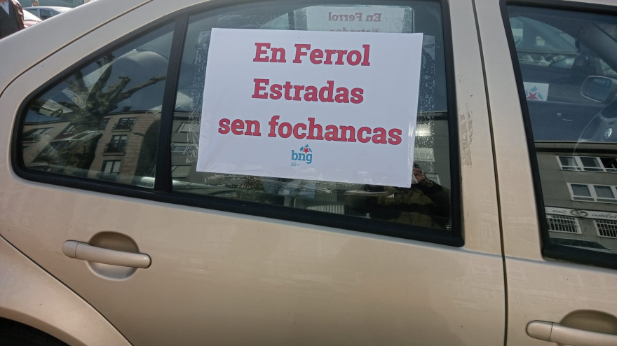 La caravana de vehículos recorrió la carretera FE-13