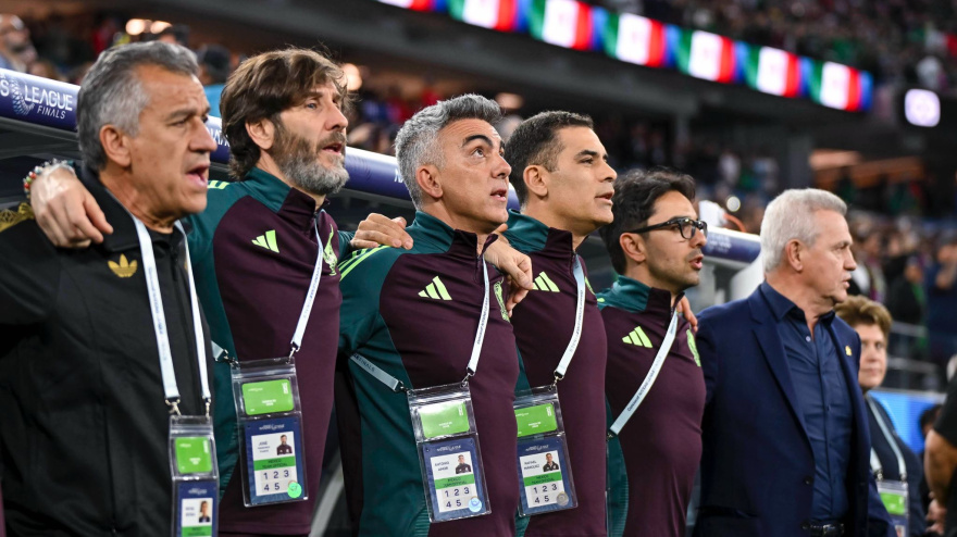 Toni Amor antes de un partido con México