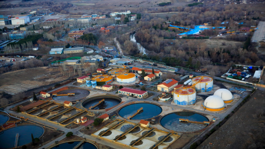 Depuradora urbana, fotografía recurso