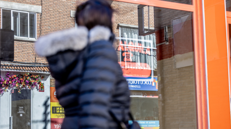 Carteles privados de alquiler en Madrid, a 19 de febrero de 2026, en Madrid (España).