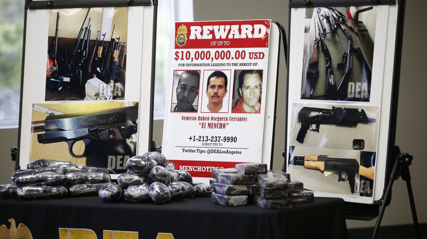 Conferencia de prensa en la oficina de la DEA en San Diego