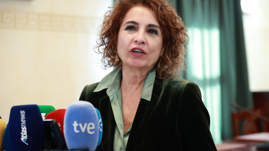 La secretaria general del PSOE-A y vicepresidenta primera del Gobierno y ministra de Hacienda, María Jesús Montero