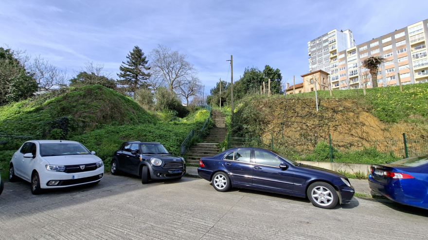 Zona en la que se actuará para conectar A Magdalena con Canido