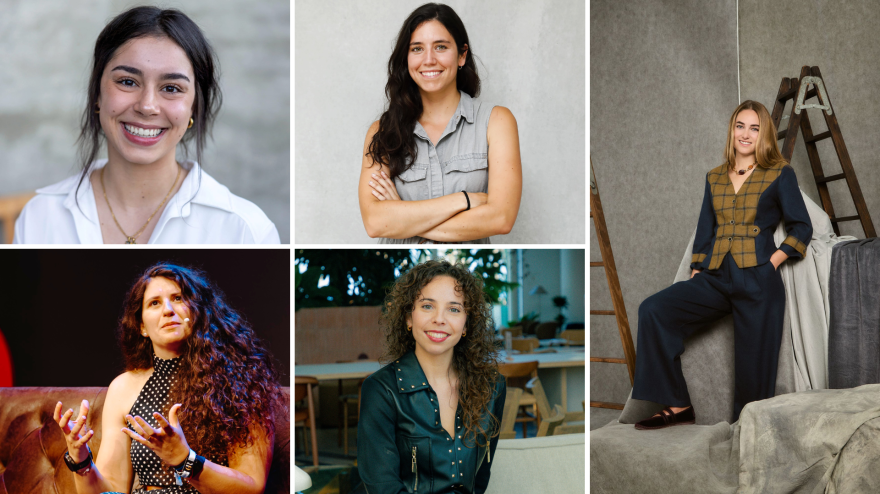 Las finalistas del Premio CreaEmpresa 2026, cuya ganadora se conocerá en el acto central del Tour del talento en Huesca