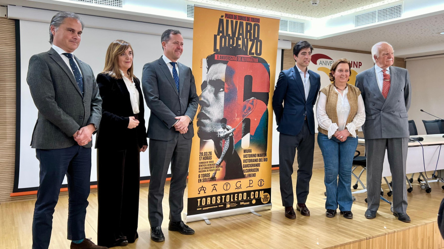 Acto de presentación de la corrida benéfica que protagonizará Álvaro Lorenzo en Toledo