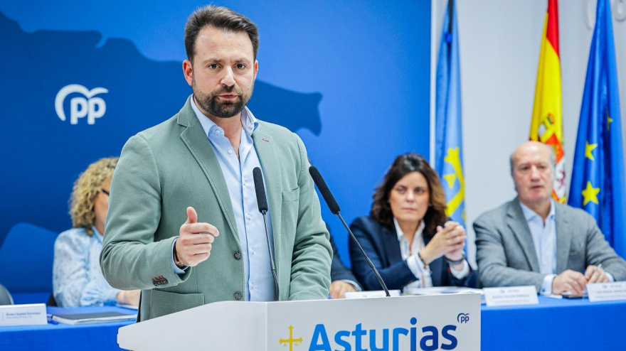 Álvaro Queipo, en el Comité Ejecutivo del PP celebrado este lunes