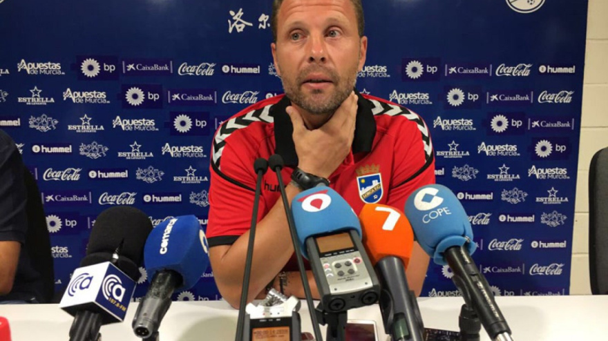 Curro Torres durante su etapa en el Lorca Deportiva