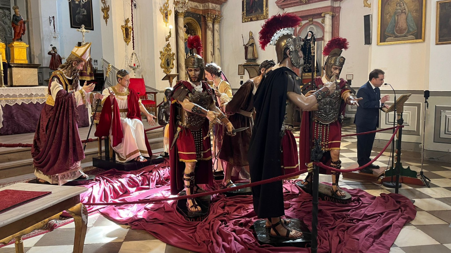 Nuevas imágenes del paso de la Sentencia, obra de Israel Cornejo