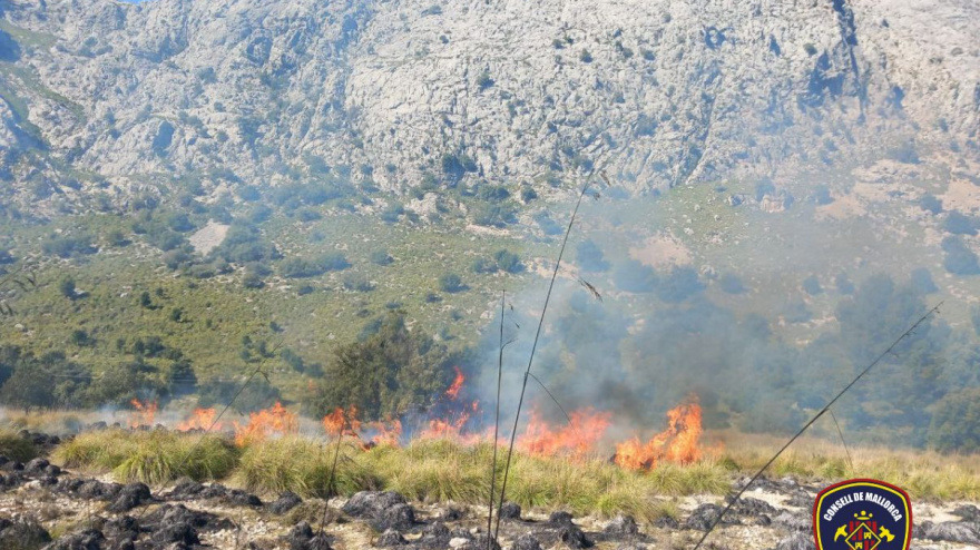 Incendio en Escorca