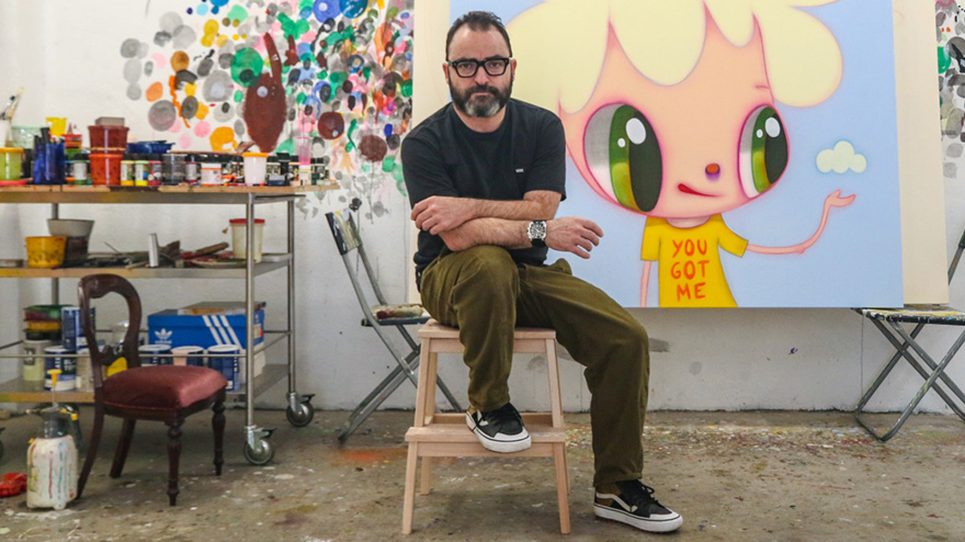 Javier Calleja en su estudio