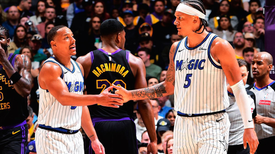 Victoria de los Magic sobre los Lakers con una canasta a 6'7 segundos del final.
