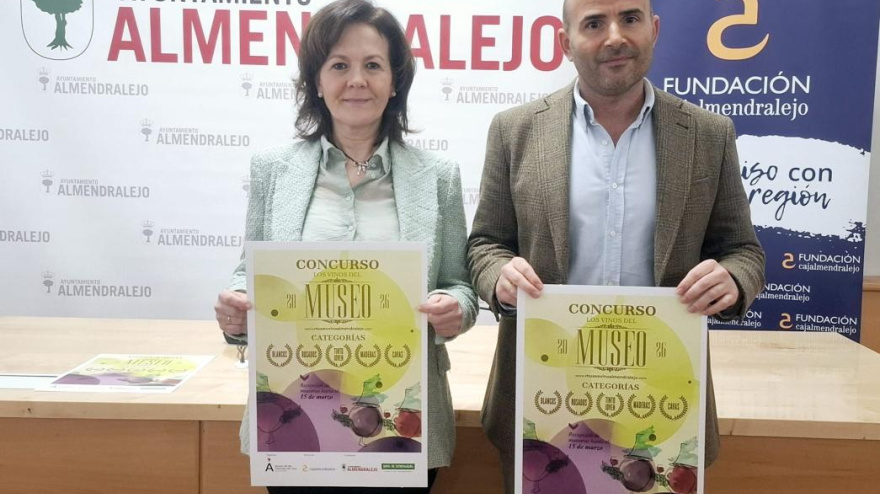 Aurora Jaén, de Cajalmendralejo, y Saúl del Amo, concejal de Infetiba